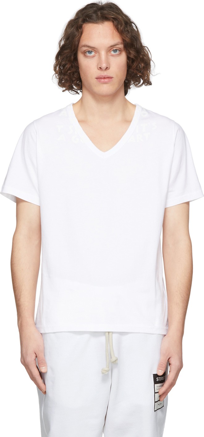 Maison Margiela White 'AIDS' T-Shirt