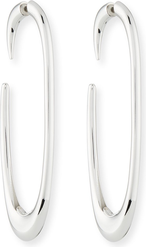 Saint Laurent Pointed Large Hoop Earrings