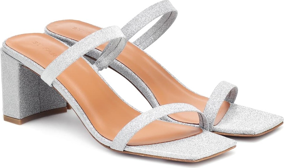 By Far Tanya embellished leather sandals