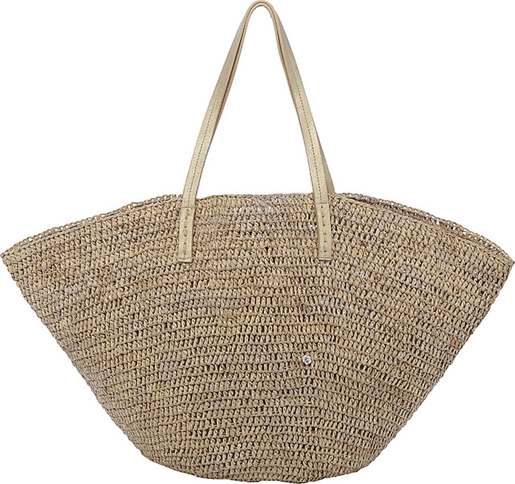 Flora Bella Sapelo Raffia Beach Tote Bag