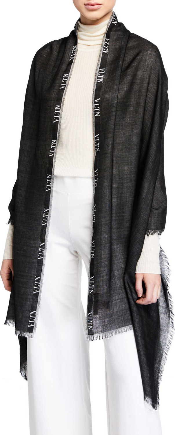 Valentino VLTN Border Fringe Stole