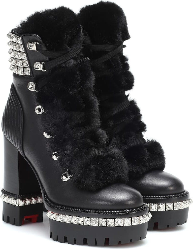 Christian Louboutin Yeti Donna leather ankle boots