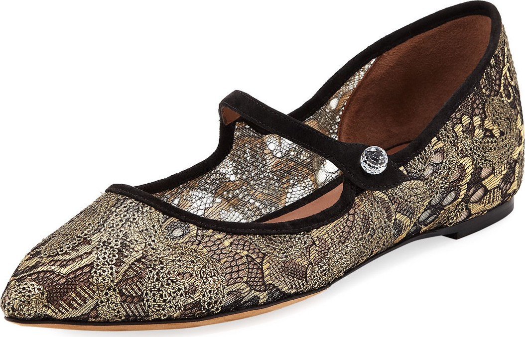 Tabitha Simmons Hermione Lace Ballet Flats