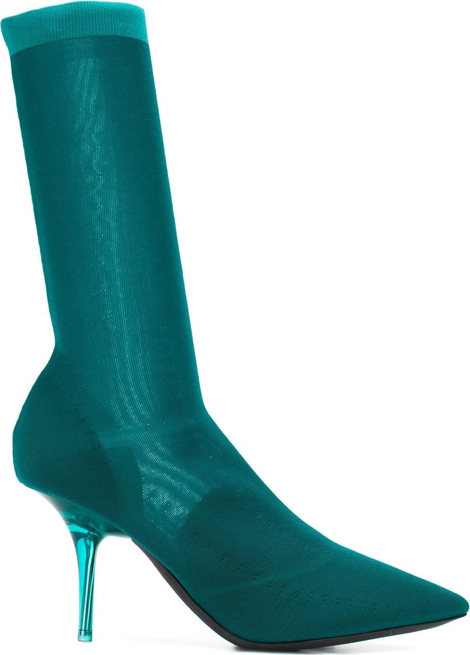 Yeezy transparent knit ankle boot