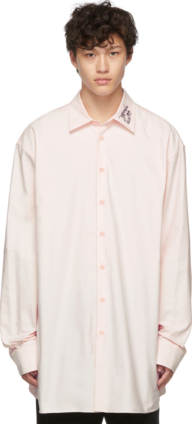Raf Simons Pink 'Illusion' Big Fit Shirt