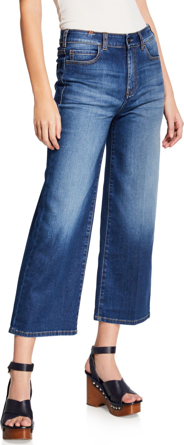 Notify Silene High-Rise Cropped Wide-Leg Jeans