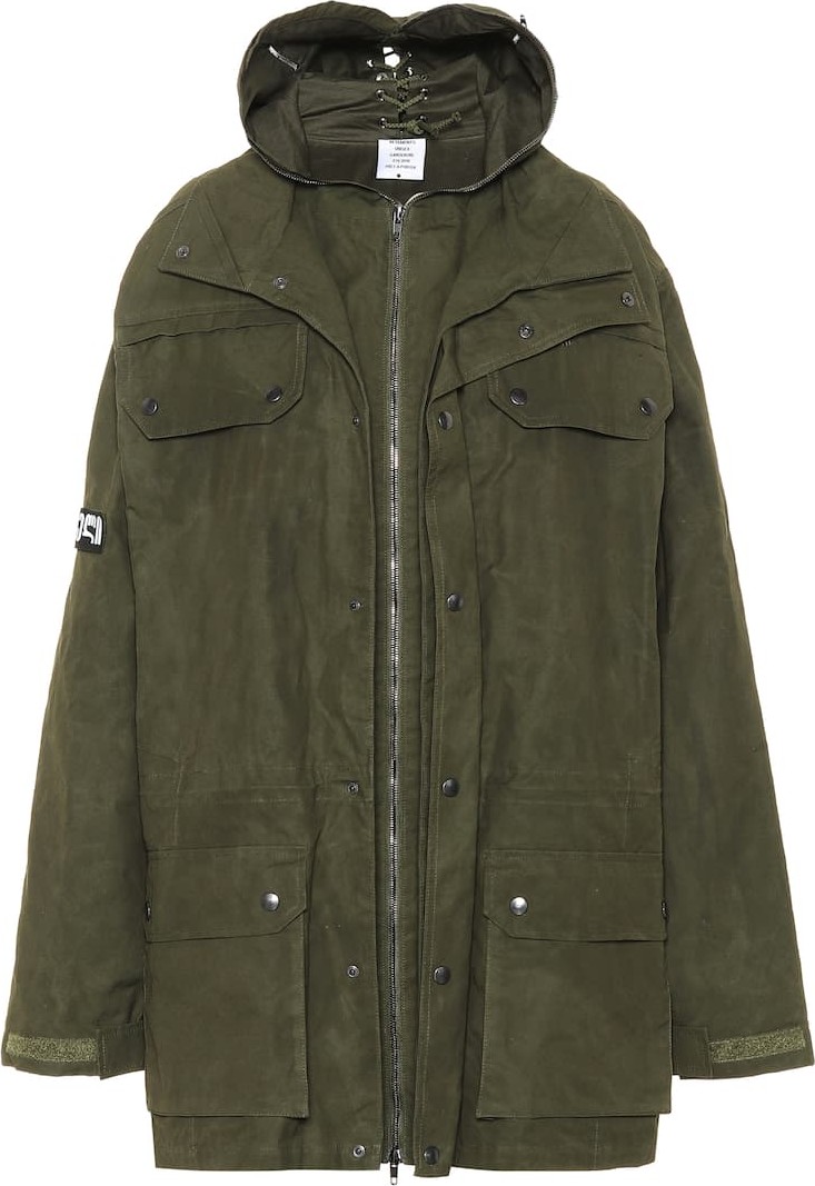 Vetements Waxed cotton parka