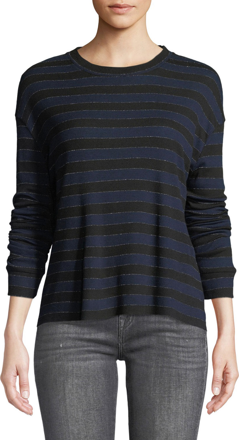 RtA Emmet Long-Sleeve Striped Tee