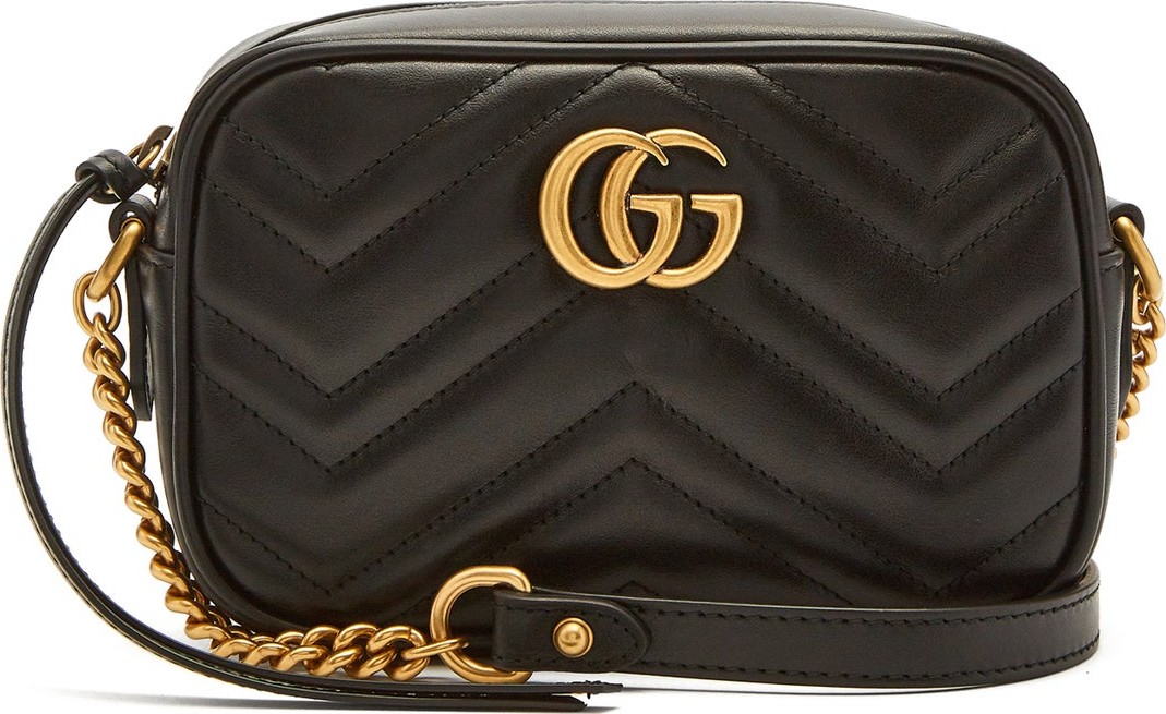 Gucci GG Marmont mini quilted-leather cross-body bag