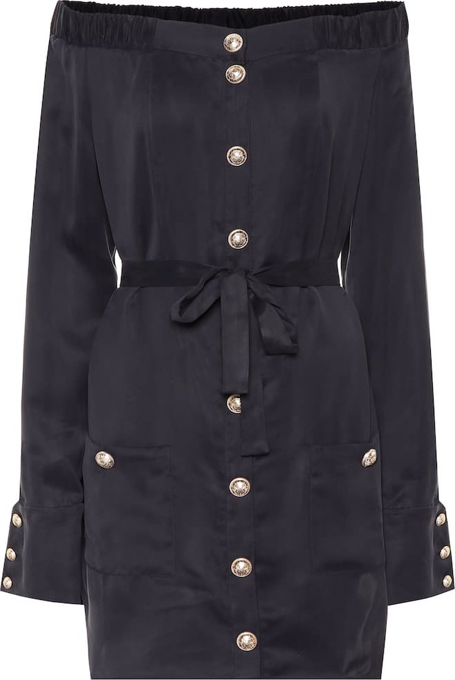 Balmain Off-the-shoulder minidress