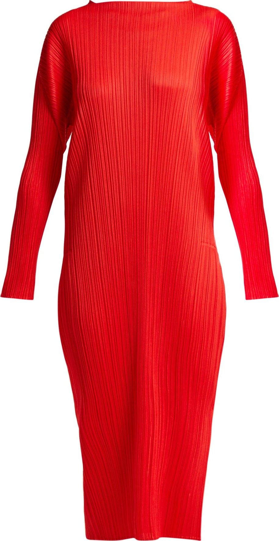 Pleats Please By Issey Miyake Mock-neck pleated dress