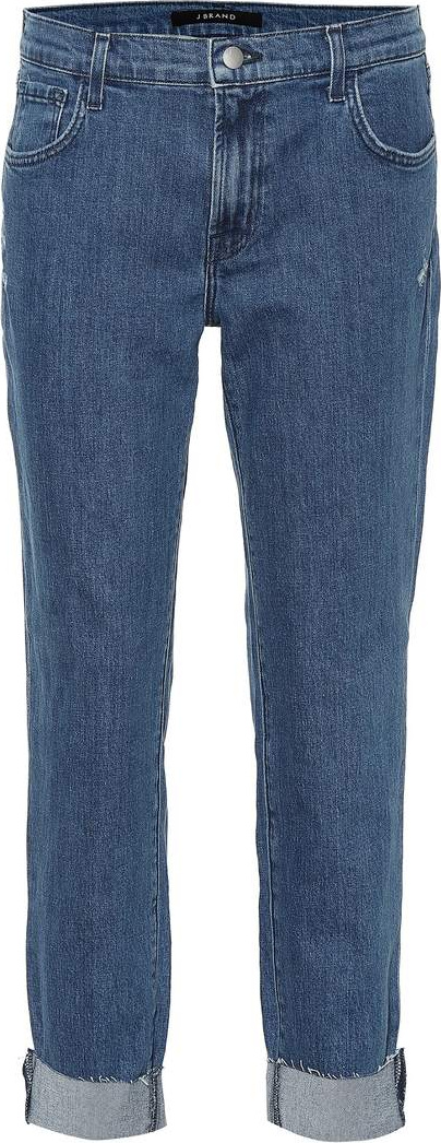 J BRAND Johnny mid-rise boyfriend jeans
