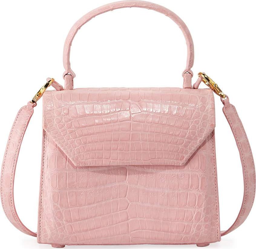 Nancy Gonzalez Crocodile Small Flap Top-Handle Crossbody Bag