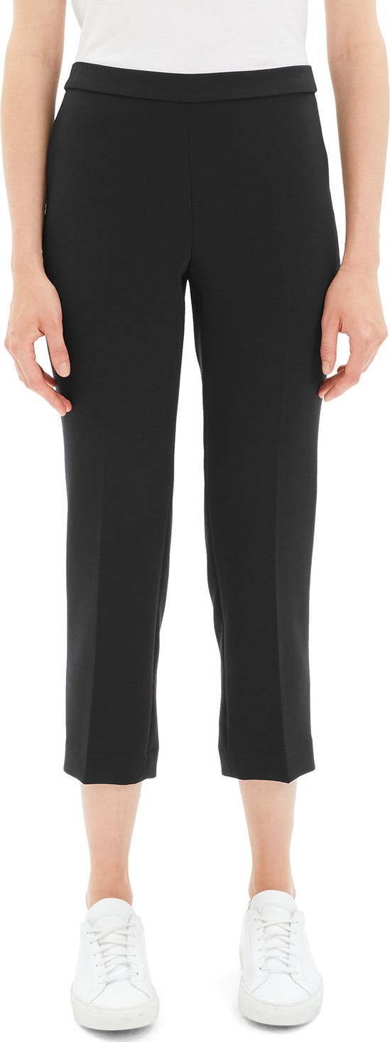 Theory Basic Crepe Pull-On Cropped Pants