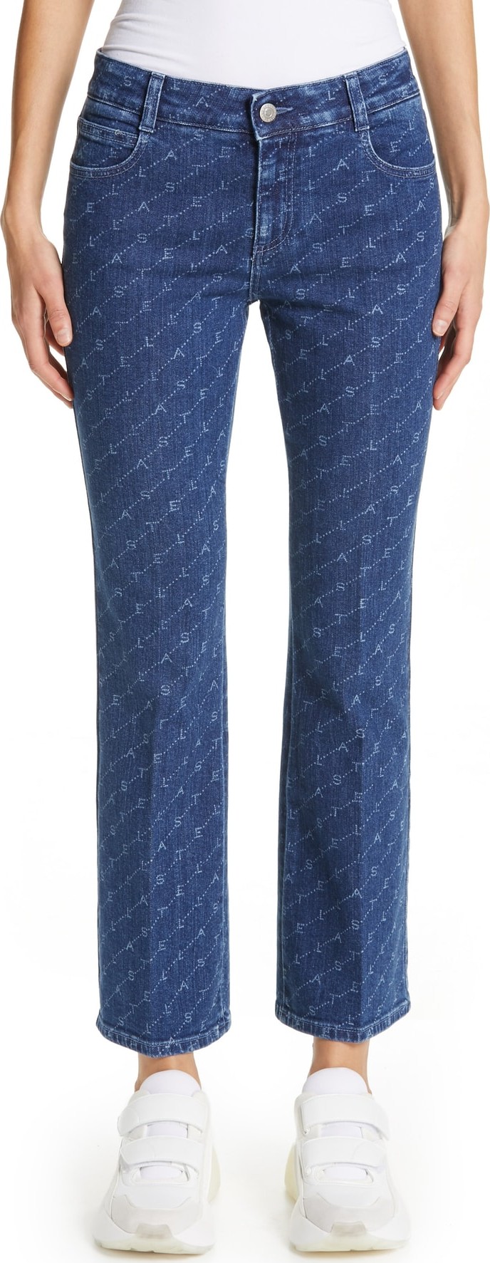 Stella McCartney The Skinny Kick Crop Flare Jeans