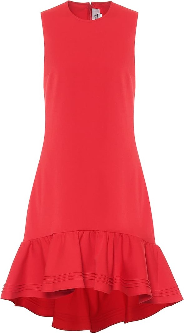 VICTORIA, VICTORIA BECKHAM Crêpe midi dress