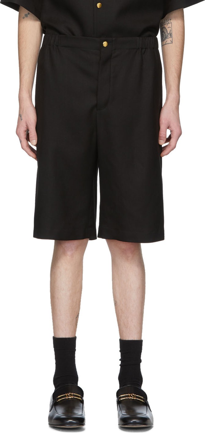 Gucci Black 'Gucci Orgasmique' Linen Shorts