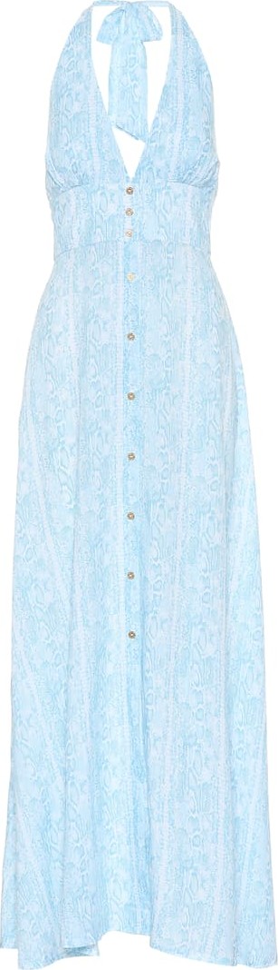 HEIDI KLEIN Lake Manyara halterneck dress