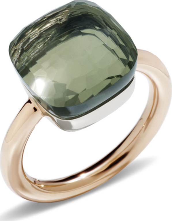 Pomellato Nudo Rose Gold & Prasiolite Grande Ring, Size 53
