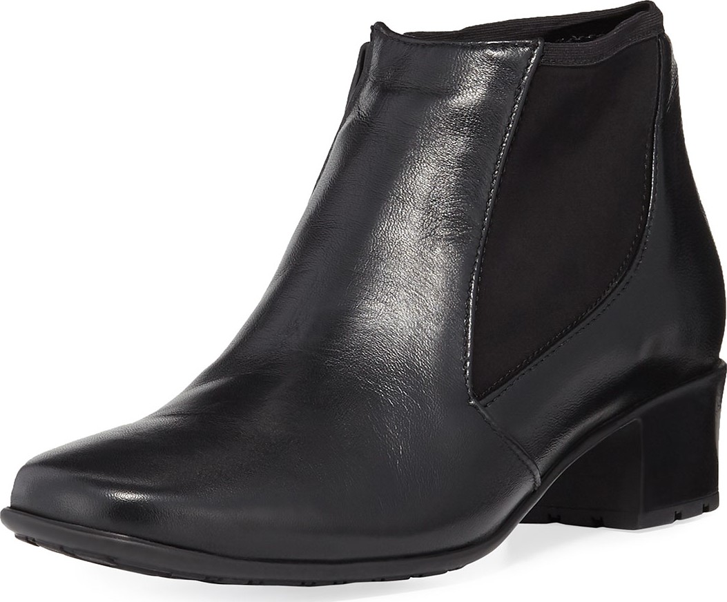 Sesto Meucci Yuma Zip-Up Gored Booties, Black