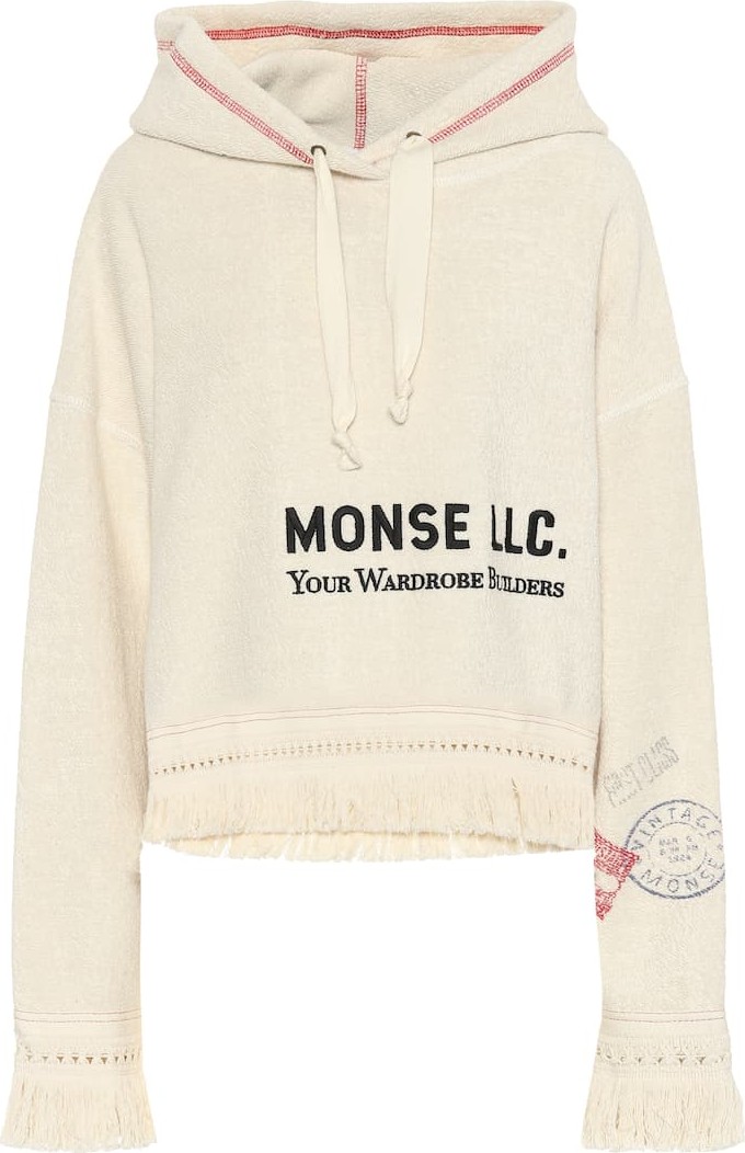 Monse Printed cotton hoodie