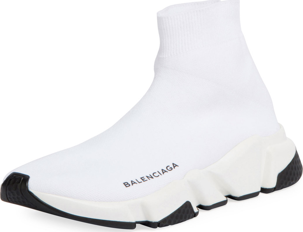 Balenciaga Stretch-Knit High-Top Trainer