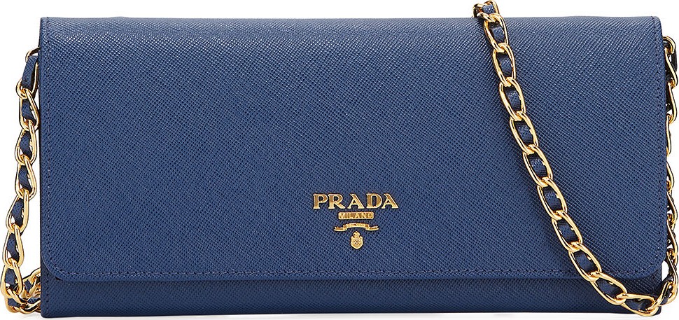 Prada Saffiano Wallet on a Chain