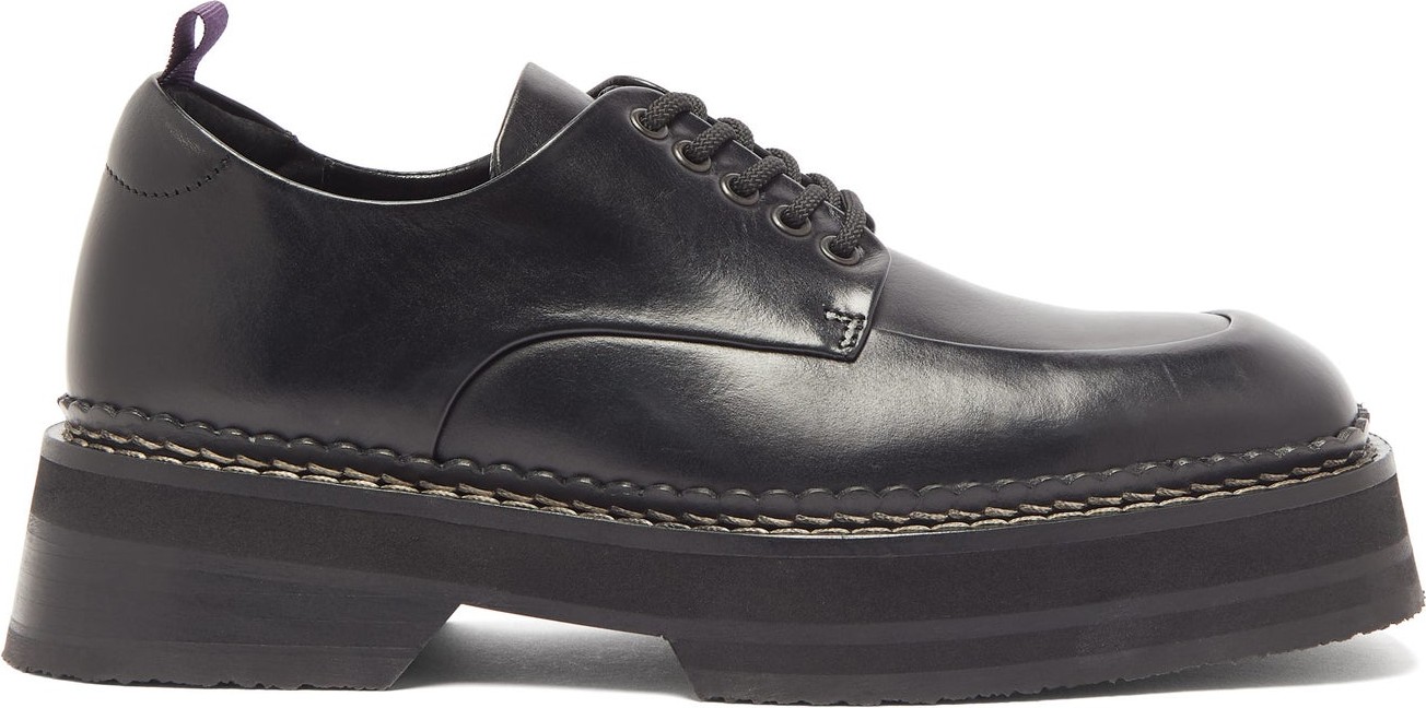 Eytys Phoenix square-toe lace-up shoes