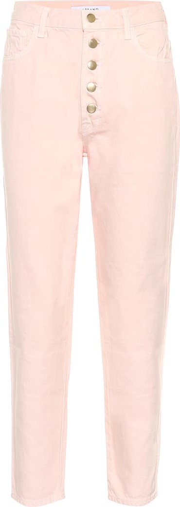J BRAND Heather high-rise straight jeans