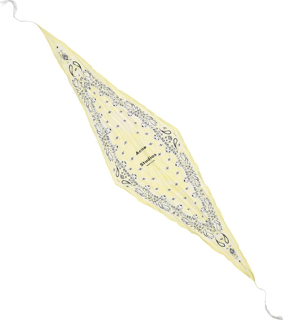 Acne Studios Paisley-print cotton-blend scarf