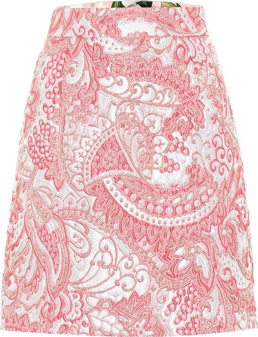 Dolce & Gabbana Metallic jacquard miniskirt