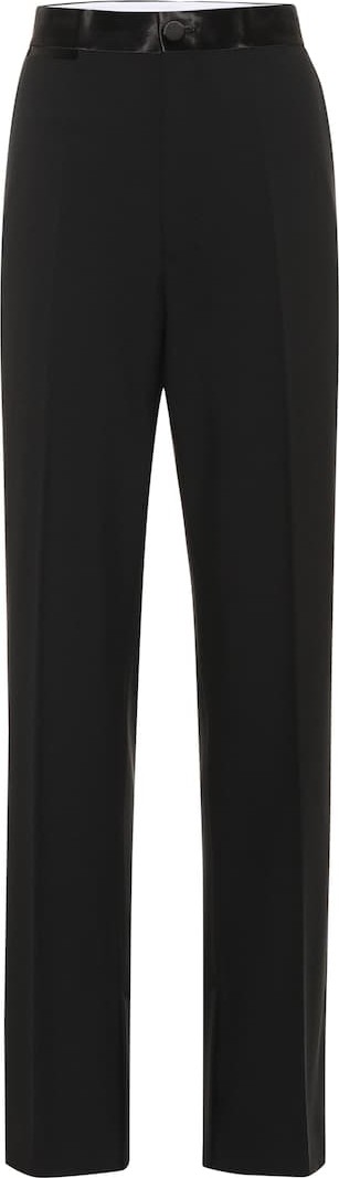 Helmut Lang High-rise wool and mohair pants