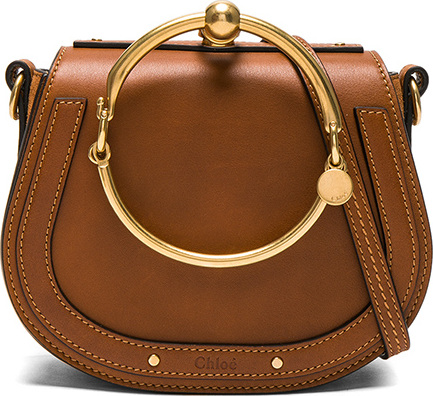 Chloe Small Nile Calfskin & Suede Bracelet Bag