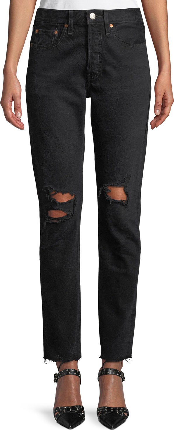 LEVI’S 501 High-Rise Skinny Ankle Jeans