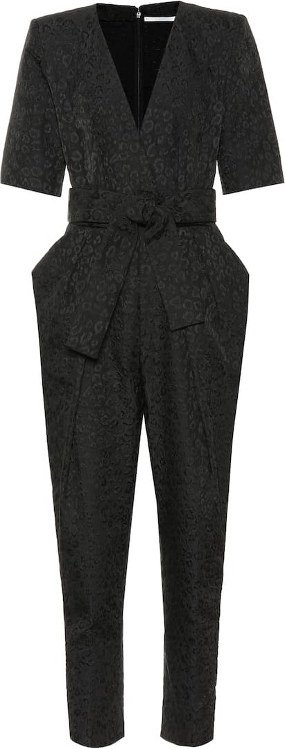 Stella McCartney Exclusive to Mytheresa – Leopard-jacquard jumpsuit