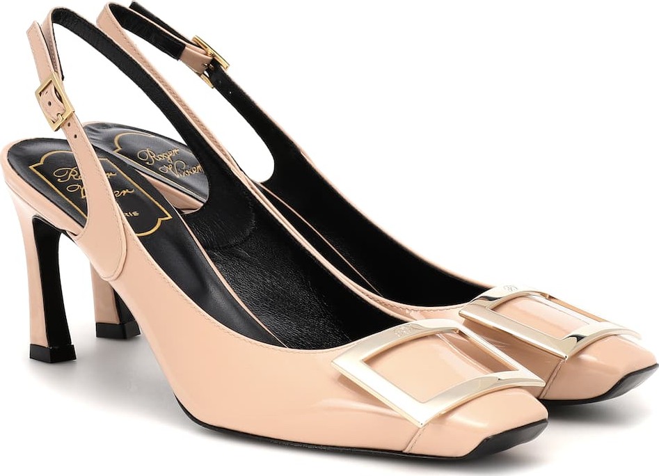 Roger Vivier Trompette slingback leather pumps
