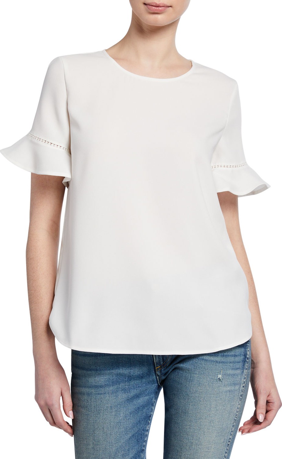 Club Monaco Florenziea Flutter-Sleeve Top
