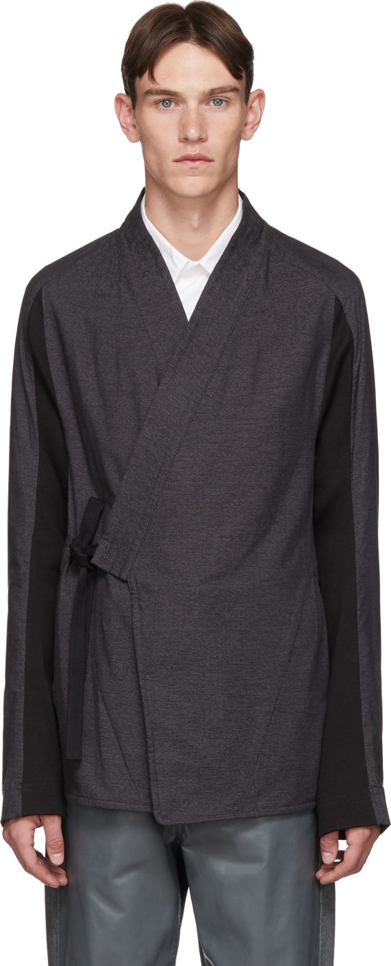 Abasi Rosborough Grey Limited Edition ARC Kimono Shirt Cardigan