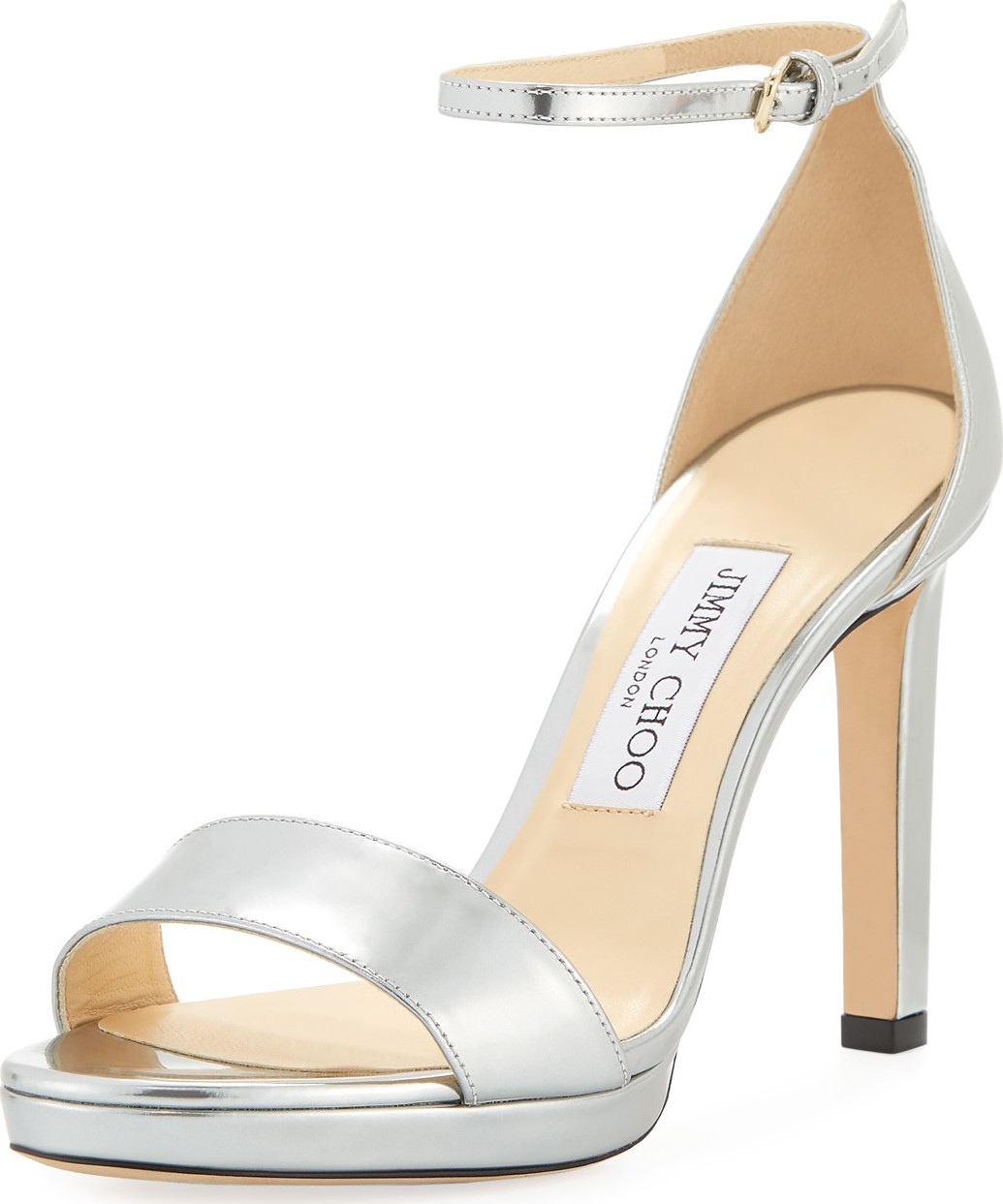 Jimmy Choo Misty Metallic Leather Sandals