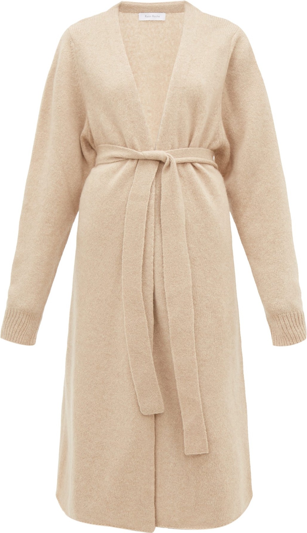 Ryan Roche Long-line cashmere-blend cardigan