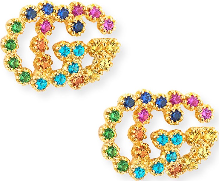 Gucci Run G Medium Stud Earrings