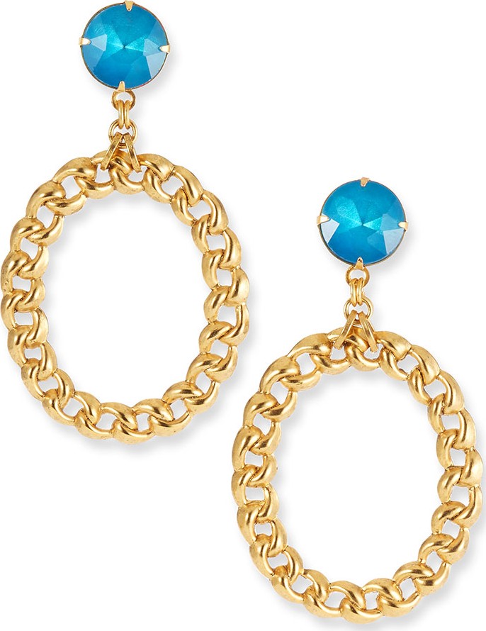 Elizabeth Cole Brielle Chain Drop Earrings