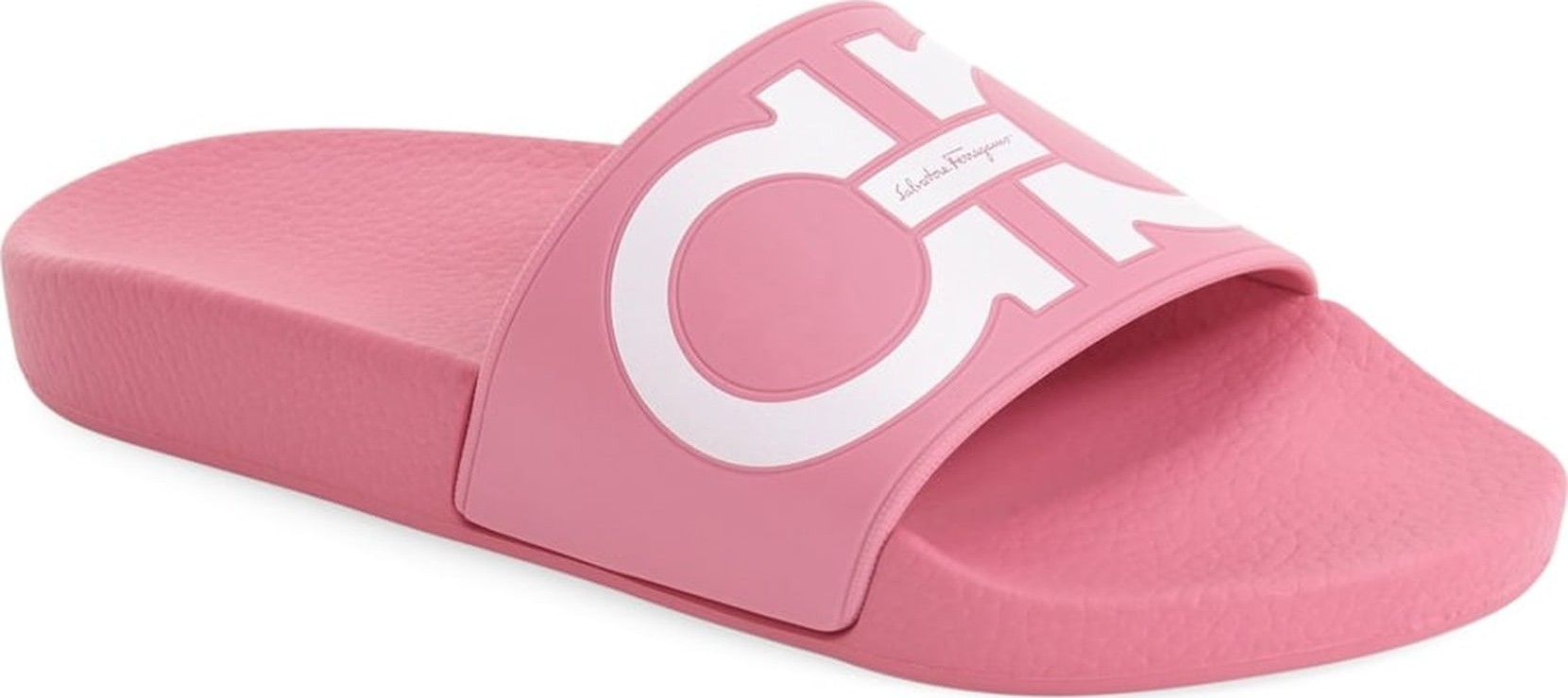 Salvatore Ferragamo Groove Logo Slide Sandal