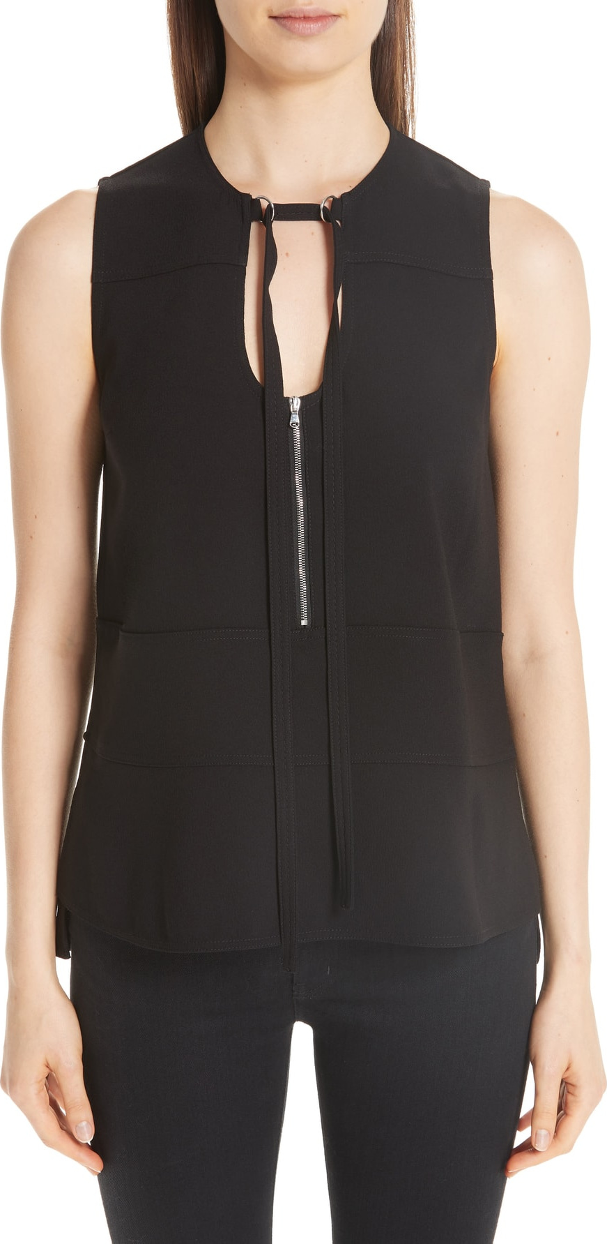 Proenza Schouler Zip Detail Blouse