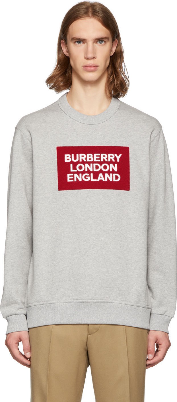 Burberry London England Grey Fawson Sweatshirt