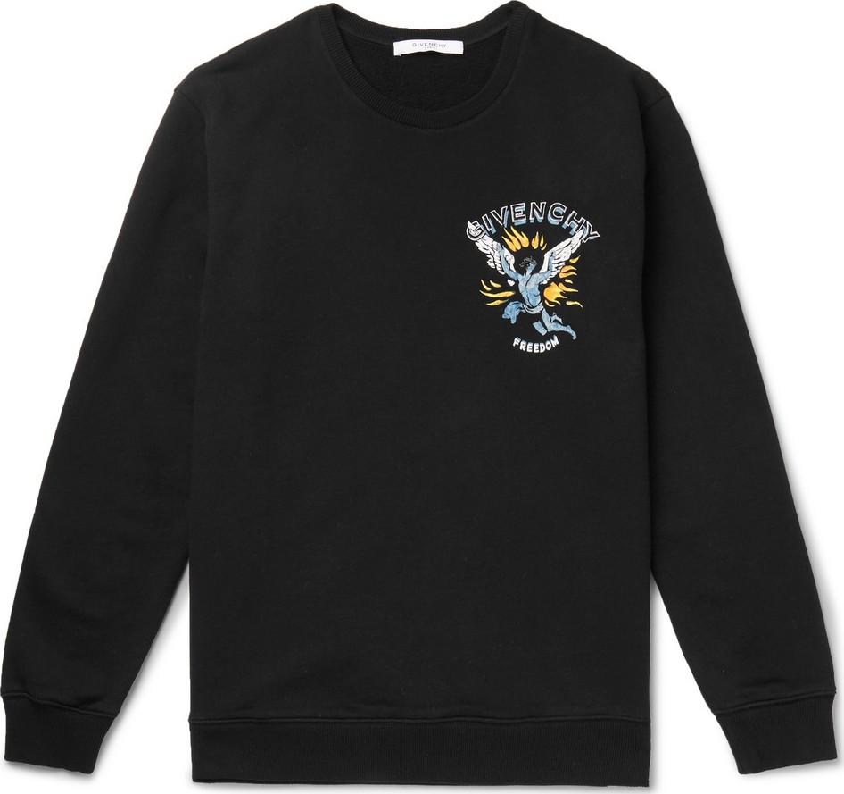Givenchy Printed Loopback Cotton-Jersey Sweatshirt