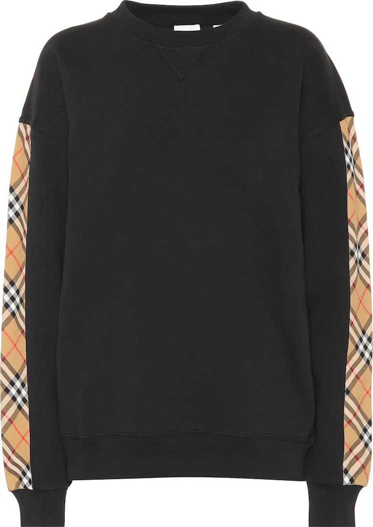 Burberry London England Vintage Check cotton-blend sweatshirt