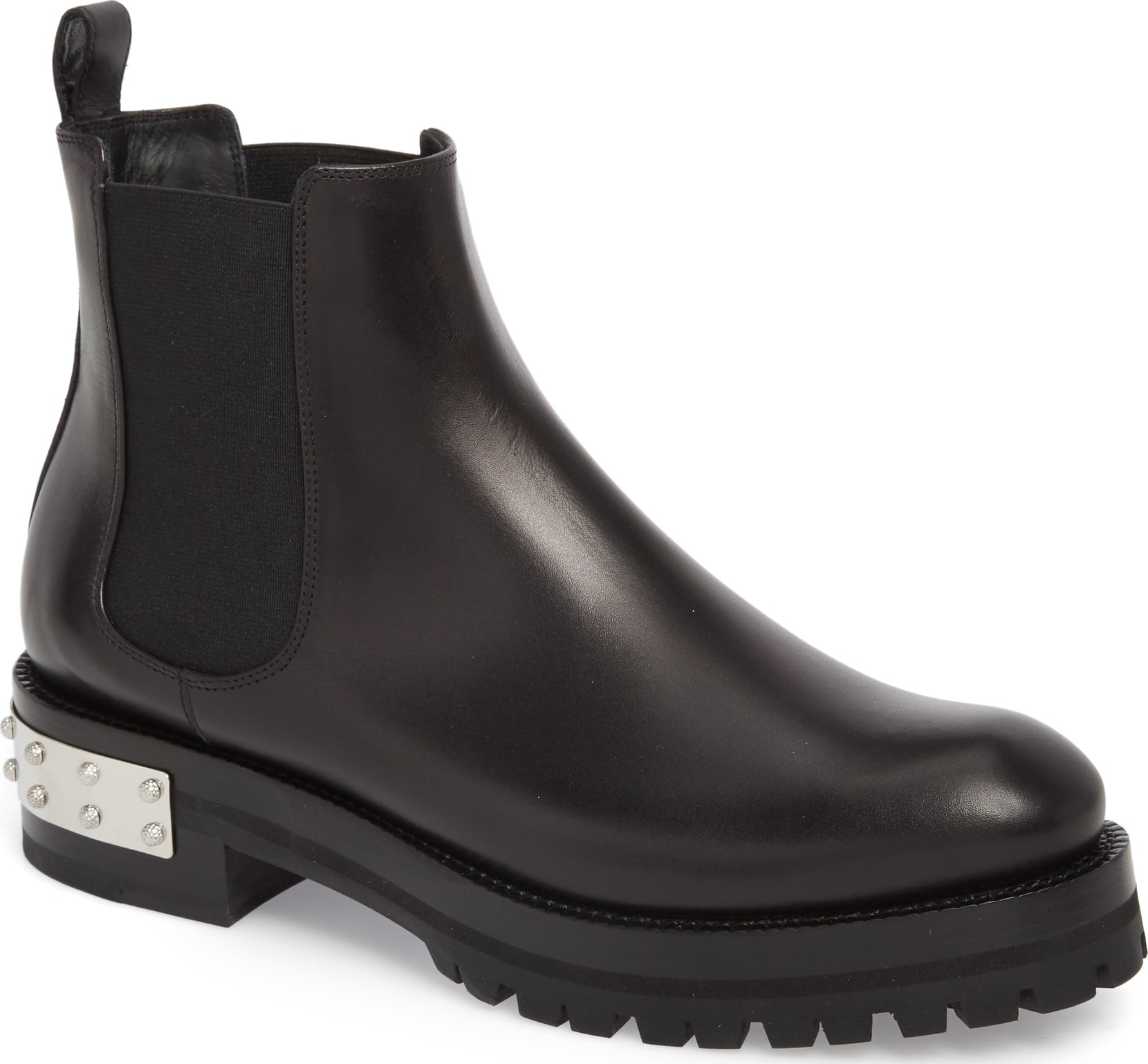 Alexander McQueen Metal Heel Slip-On Boot