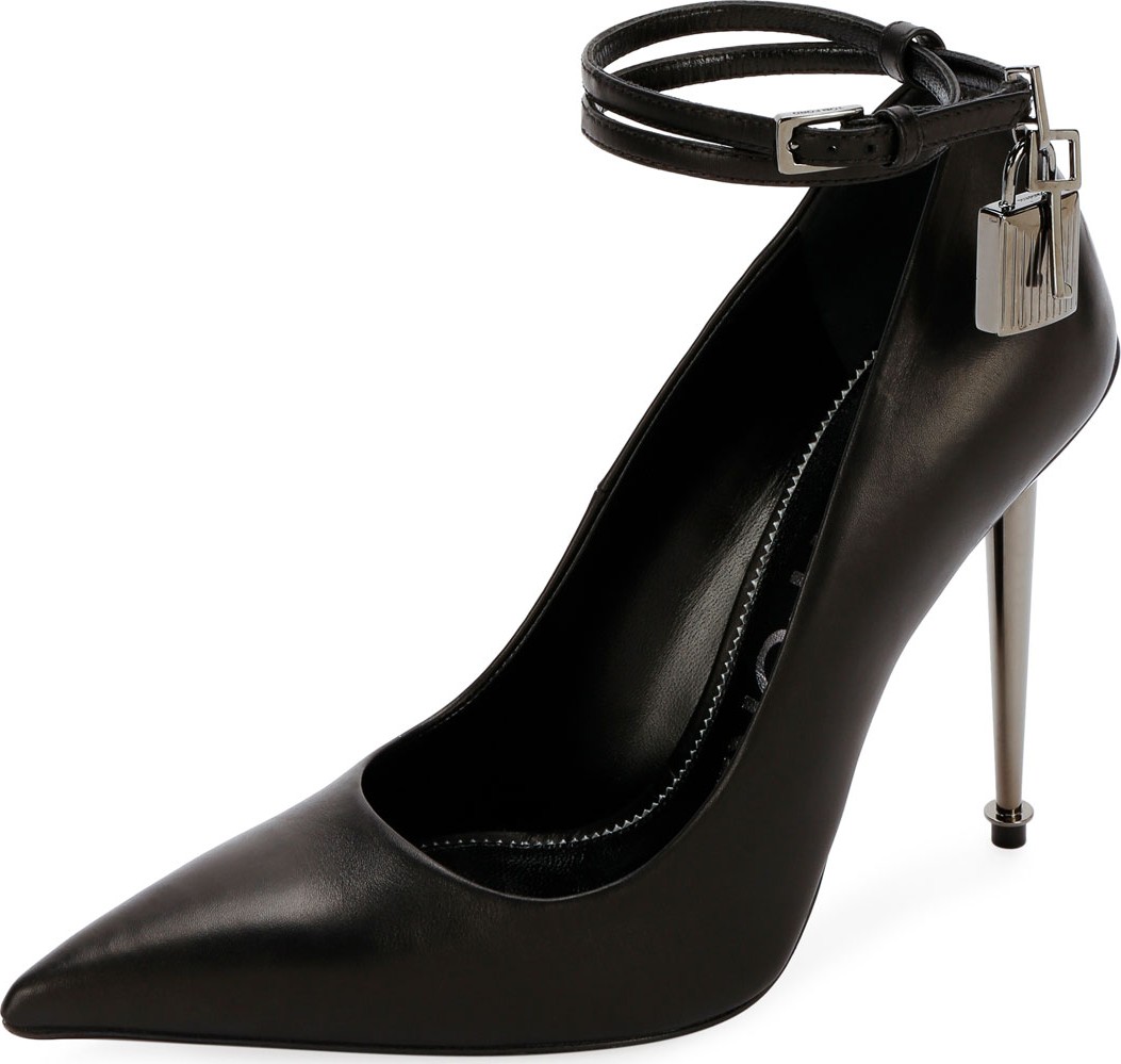 TOM FORD Leather Lock 105mm Pumps