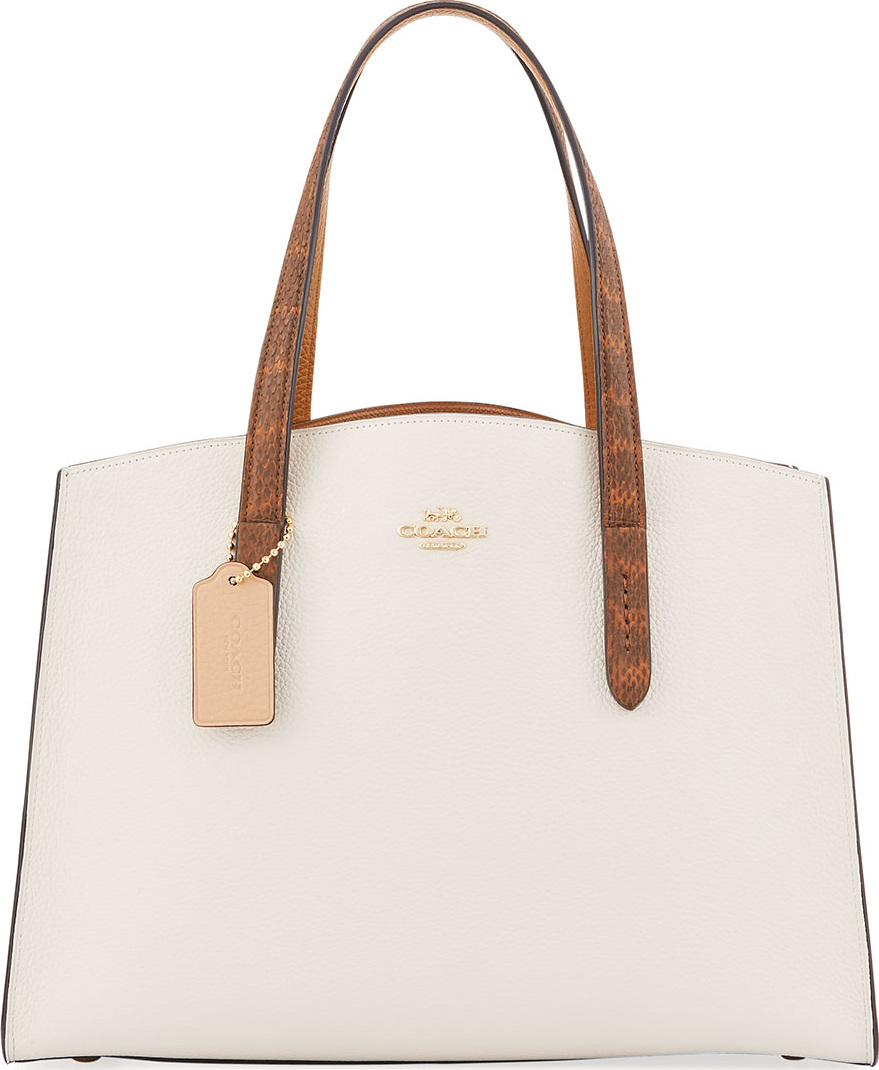 COACH 1941 Charlie Colorblock Leather Tote Carryall Bag